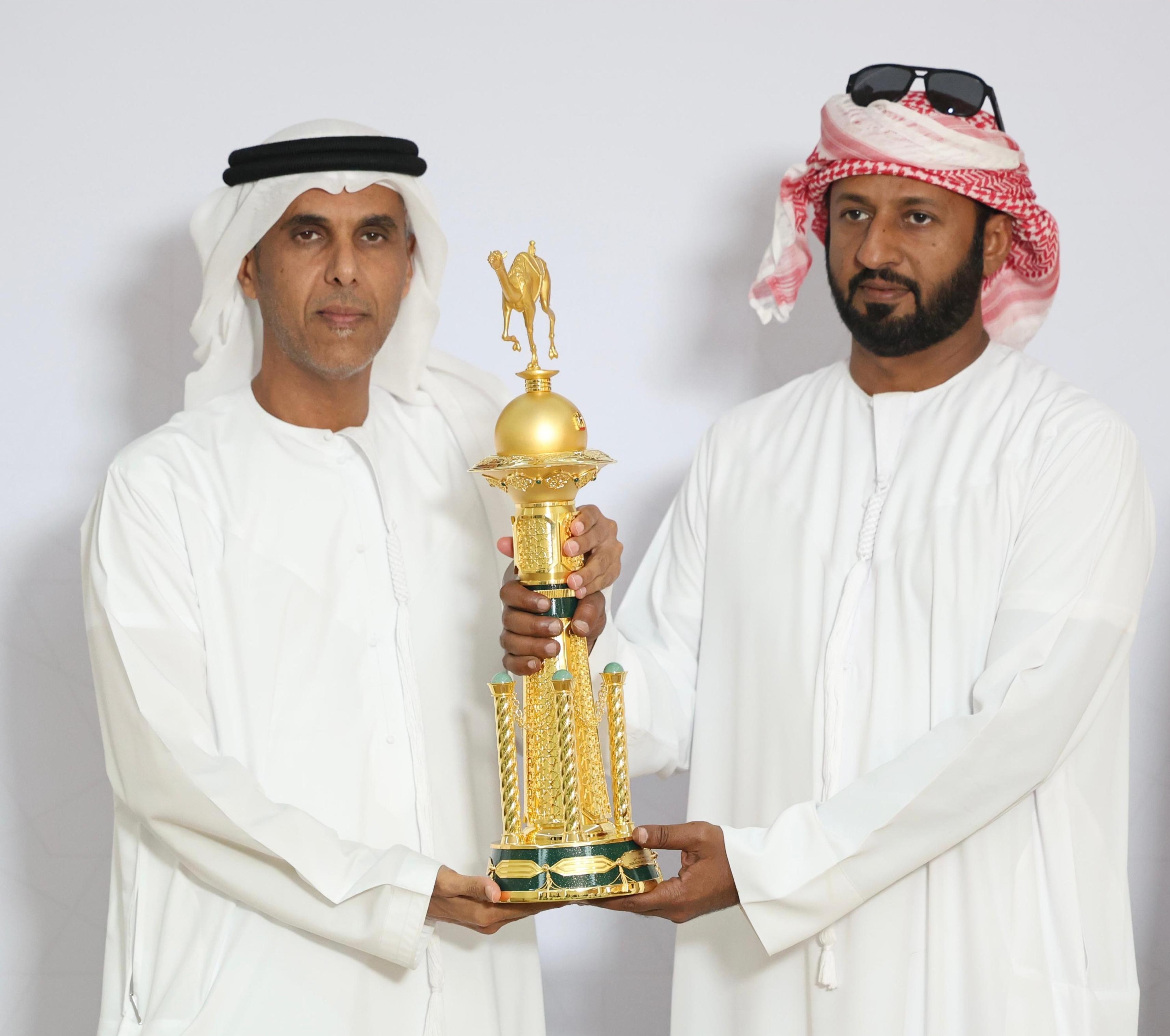 معراب بطل كأس الأبكار اللقايا المفتوح في مهرجان صاحب السمو الشيخ محمد بن زايد آل نهيان لسباقات الهجن العربية الأصيلة ومزاينة الإبل 